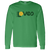 Vintage-style Detroit Loves WTT long sleeve T-shirt with retro 1970s tennis team logo graphic in Irish green