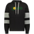 Detroit Loves Athletic Fleece Hoodie in Black/Charcoal Heather