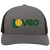 Vintage Detroit Loves World Team Tennis trucker cap with seamless 5-panel front and retro logo in graphite/black