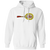 Retro Hawaii Leis pullover hoodie featuring vintage WTT tennis team logo in white