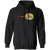 Retro Hawaii Leis pullover hoodie featuring vintage WTT tennis team logo in black