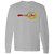 Vintage-style Hawaii Leis WTT long sleeve T-shirt with retro 1970s tennis team logo graphic in sport grey