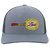 Vintage Hawaii Leis World Team Tennis trucker cap with seamless 5-panel front and retro logo in heather grey/light charcoal