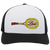 Vintage Hawaii Leis World Team Tennis trucker cap with seamless 5-panel front and retro logo in white/black