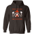 Retro Houston E-Z Riders pullover hoodie featuring vintage WTT tennis team logo in dark chocolate brown