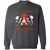Retro Houston E-Z Riders crewneck pullover sweatshirt featuring vintage WTT tennis team logo in dark heather