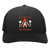 Vintage Houston E-Z Riders World Team Tennis trucker cap with seamless 5-panel front and retro logo in black/black