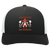 Vintage Houston E-Z Riders World Team Tennis trucker cap with seamless 5-panel front and retro logo in black/white