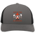 Vintage Houston E-Z Riders World Team Tennis trucker cap with seamless 5-panel front and retro logo in graphite/black