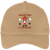 Vintage Houston E-Z Riders World Team Tennis twill cap with seamless 5-panel front and retro logo in khaki