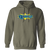 Retro Kansas City Explorers pullover hoodie featuring vintage WTT tennis team logo in military green