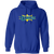 Retro Kansas City Explorers pullover hoodie featuring vintage WTT tennis team logo in royal blue