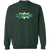 Retro Kansas City Explorers crewneck pullover sweatshirt featuring vintage WTT tennis team logo in forest green