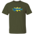 Vintage-style Kansas City Explorers WTT T-shirt with retro 1970s team logo graphic in military green