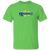 Vintage-style Kansas City Explorers WTT T-shirt with retro 1970s team logo graphic in lime green