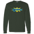 Retro Kansas City Explorers long sleeve shirt featuring vintage WTT tennis team logo in forest green