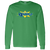 Retro Kansas City Explorers long sleeve shirt featuring vintage WTT tennis team logo in Irish green