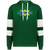 Kansas City Explorers WTT Tennis Athletic Fleece Hoodie in Dark Green/White