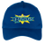 Vintage Kansas City Explorers World Team Tennis twill cap with seamless 5-panel front and retro logo in royal blue