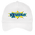 Vintage Kansas City Explorers World Team Tennis twill cap with seamless 5-panel front and retro logo in white