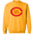 Retro Los Angeles Strings crewneck pullover sweatshirt featuring vintage WTT tennis team logo in gold