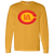 Retro Los Angeles Strings long sleeve shirt featuring vintage WTT tennis team logo in gold