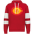 Los Angeles Strings WTT Tennis Athletic Fleece Hoodie in Scarlet Red/White
