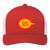 Vintage Los Angeles Strings World Team Tennis trucker cap with seamless 5-panel front and retro logo in red/white