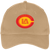 Vintage Los Angeles Strings World Team Tennis twill cap with seamless 5-panel front and retro logo in khaki