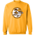 Retro Minnesota Buckskins crewneck pullover sweatshirt featuring vintage WTT tennis team logo in gold