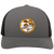 Vintage Minnesota Buckskins World Team Tennis trucker cap with seamless 5-panel front and retro logo in graphite/black