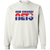 Retro New Orleans Sunbelt Nets crewneck pullover sweatshirt featuring vintage WTT tennis team logo in white