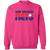Retro New Orleans Sunbelt Nets crewneck pullover sweatshirt featuring vintage WTT tennis team logo in heliconia