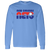 Retro New Orleans Sunbelt Nets long sleeve shirt featuring vintage WTT tennis team logo in Carolina blue