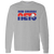 Retro New Orleans Sunbelt Nets long sleeve shirt featuring vintage WTT tennis team logo in sport grey