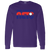 Retro New Orleans Sunbelt Nets long sleeve shirt featuring vintage WTT tennis team logo in purple