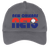 Retro New Orleans Sunbelt Nets World Team Tennis twill cap with seamless 5-panel front and retro logo in charcoal grey