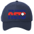 Retro New Orleans Sunbelt Nets World Team Tennis twill cap with seamless 5-panel front and retro logo in navy