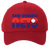 Retro New Orleans Sunbelt Nets World Team Tennis twill cap with seamless 5-panel front and retro logo in red