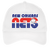 Retro New Orleans Sunbelt Nets World Team Tennis twill cap with seamless 5-panel front and retro logo in white