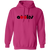 Vintage New York Apples pullover hoodie featuring vintage WTT tennis team logo in heliconia