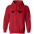 Vintage New York Apples pullover hoodie featuring vintage WTT tennis team logo in red