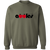 Retro New York Apples crewneck pullover sweatshirt featuring vintage WTT tennis team logo in military green