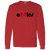 Retro New York Apples long sleeve shirt featuring vintage WTT tennis team logo in red