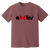 Vintage-style  WTT New York Apples T-shirt with retro 1970s tennis team logo graphic in berry