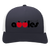 Vintage New York Apples World Team Tennis trucker cap with seamless 5-panel front and retro logo in navy/white