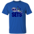 Vintage-style New York Sets WTT T-shirt with retro 1970s team logo graphic in royal blue