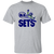 Vintage-style New York Sets WTT T-shirt with retro 1970s team logo graphic in sport grey