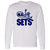 Retro New York Sets long sleeve shirt featuring vintage WTT tennis team logo in white