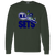 Retro New York Sets long sleeve shirt featuring vintage WTT tennis team logo in forest green